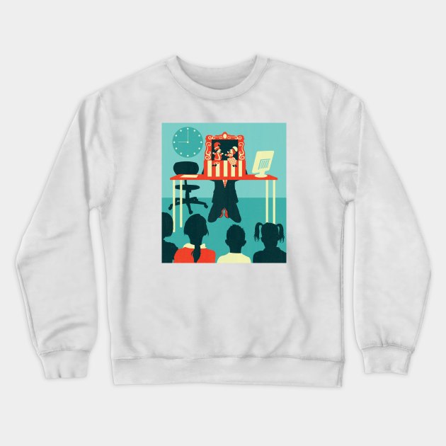 Kids at Work Crewneck Sweatshirt by Neil Webb | Illustrator